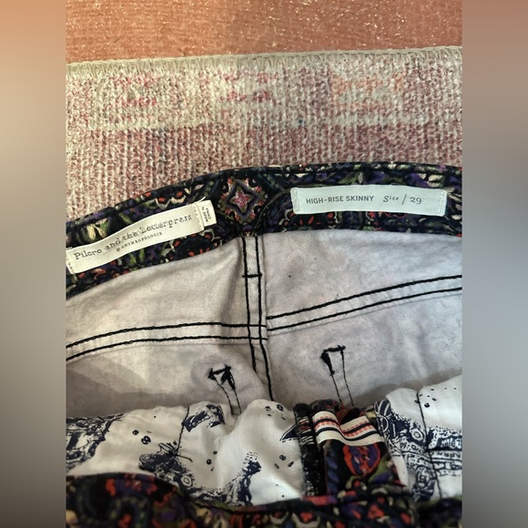 Pilcro and the letterpress high rise skinny jean pants cotton stretch size 29 - Picture 3 of 12